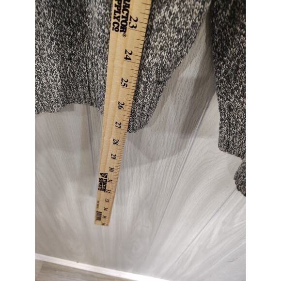 Men's Henley Mock Neck Sweater Preppy Professor Teacher Size XL Gray Casual... - Picture 6 of 7